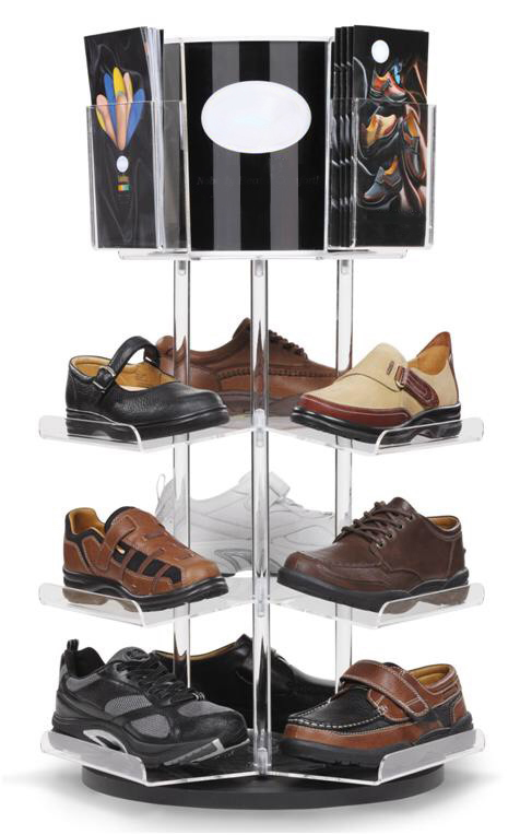 Acrylic Counter Top Shoes Spinner 